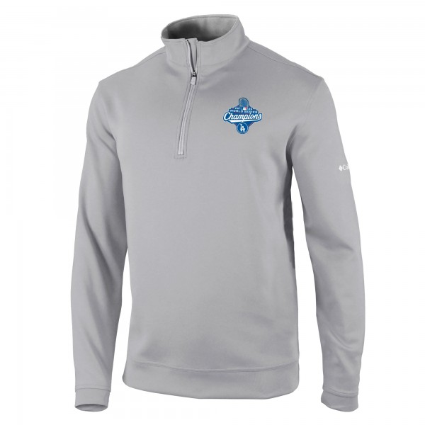 Los Angeles Dodgers Columbia Gray 2025 World Series Champions Wickhams Hills Quarter-Zip Jacket