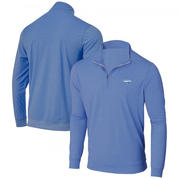 Los Angeles Dodgers Powder Blue 2025 World Series Champions Butter Stripe Half-Zip Jacket