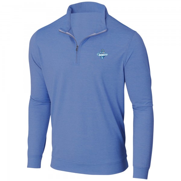 Los Angeles Dodgers Powder Blue 2025 World Series Champions Butter Stripe Half-Zip Jacket