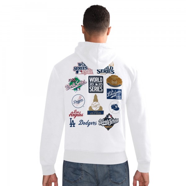 Los Angeles Dodgers Starter White 2025 World Series Champions Pitcher Hoodie