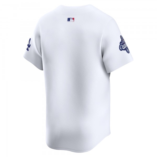 Los Angeles Dodgers Nike White Home 2025 World Series Champions Limited Jersey