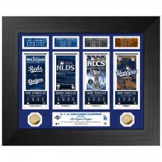 Los Angeles Dodgers Highland Mint 2025 World Series Champions 18 x 22 Road To Ticket Gold Coin Photo Mint