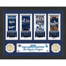 Los Angeles Dodgers Highland Mint 2025 World Series Champions 13 x 13 Road To Ticket Bronze Coin Photo Mint