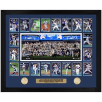 Los Angeles Dodgers Highland Mint 2025 World Series Champions 18 x 22 Memorable Moments Bronze Coin Photo Mint