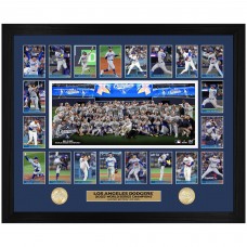 Los Angeles Dodgers Highland Mint 2025 World Series Champions 18 x 22 Memorable Moments Bronze Coin Photo Mint
