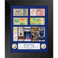 Los Angeles Dodgers Highland Mint Nine-Time World Series Champions 20 x 24 Deluxe Gold Coin Photo Mint