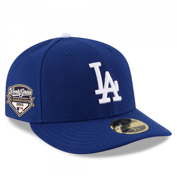 Бейсболка Los Angeles Dodgers New Era Royal 2025 World Series Champions Side Patch Low Profile 59FIFTY
