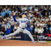 Yoshinobu Yamamoto Los Angeles Dodgers Autographed Fanatics Authentic 2025 World Series Champions 8 x 10 Photograph