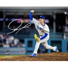 Roki Sasaki Los Angeles Dodgers Autographed Fanatics Authentic 2025 World Series Champions 16 x 20 Photograph