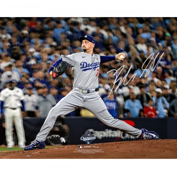 Blake Snell Los Angeles Dodgers Autographed Fanatics Authentic 2025 World Series Champions 16 x 20 Photograph