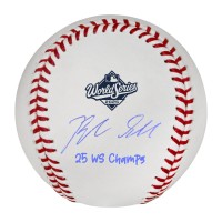 Blake Snell Los Angeles Dodgers Autographed Fanatics Authentic 2025 World Series Logo Baseball with 25 WS Champs Inscription