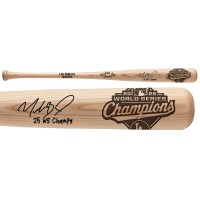 Mookie Betts Los Angeles Dodgers Autographed Fanatics Authentic 2025 World Series Champions Pillbox Bat Company Bat with 25 WS Champs Inscription