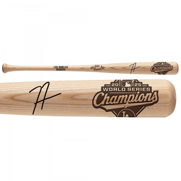 Freddie Freeman Los Angeles Dodgers Autographed Fanatics Authentic 2025 World Series Champions Pillbox Bat Company Bat