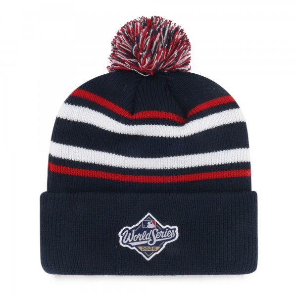 Los Angeles Dodgers 47 Navy 2025 World Series Champions Pom Knit Hat