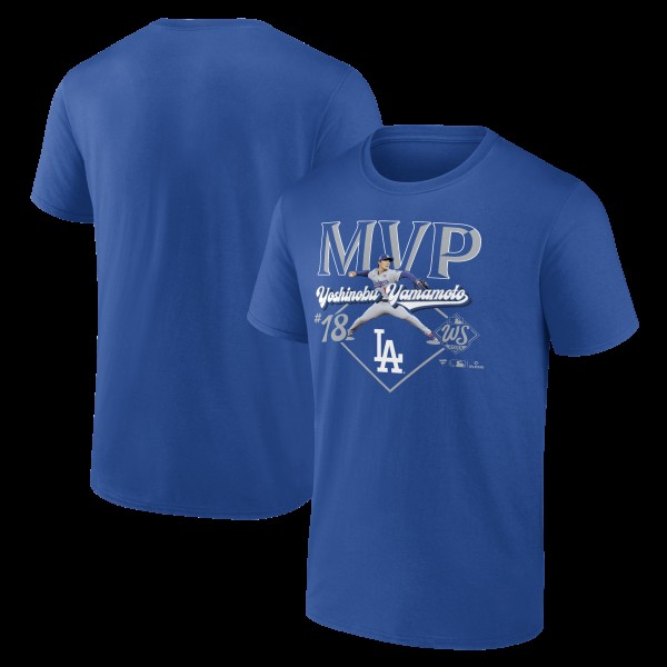 Los Angeles Dodgers Yoshinobu Yamamoto Royal 2025 World Series MVP T-Shirt