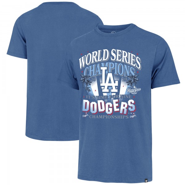 Los Angeles Dodgers 47 Royal 2025 World Series Champions Spotlights Franklin T-Shirt