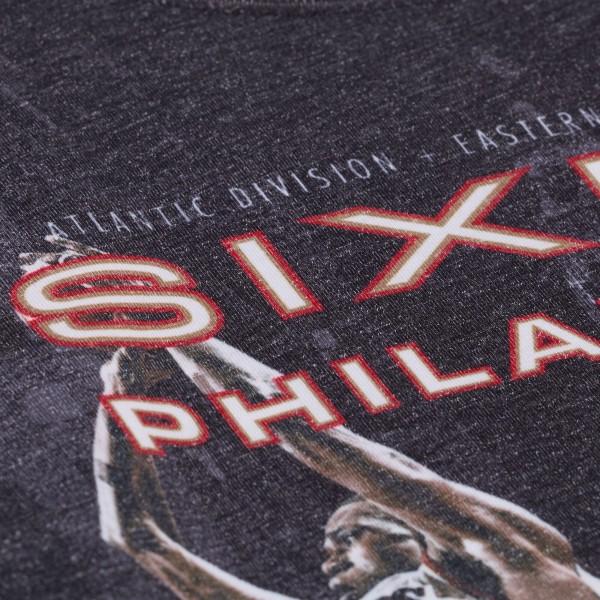 Philadelphia 76ers Mitchell & Ness Black Hardwood Classics Originals Collection 2000-2001 Team Roster T-Shirt