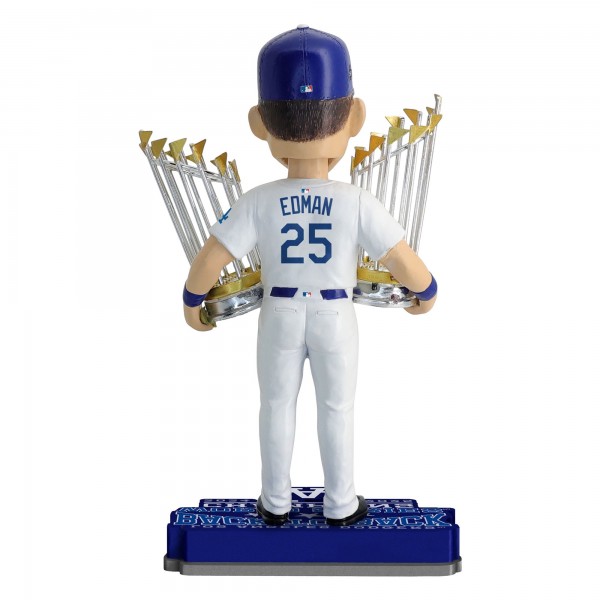 Los Angeles Dodgers Tommy Edman FOCO Back-to-Back World Series Champions 8 Bobblehead