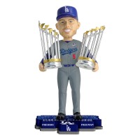 Los Angeles Dodgers Freddie Freeman FOCO Back-to-Back World Series Champions 8 Bobblehead