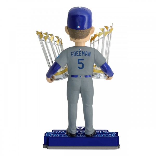Los Angeles Dodgers Freddie Freeman FOCO Back-to-Back World Series Champions 8 Bobblehead