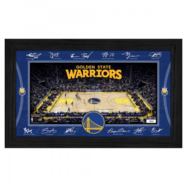 Golden State Warriors Highland Mint 2025 Signature Court Framed Picture