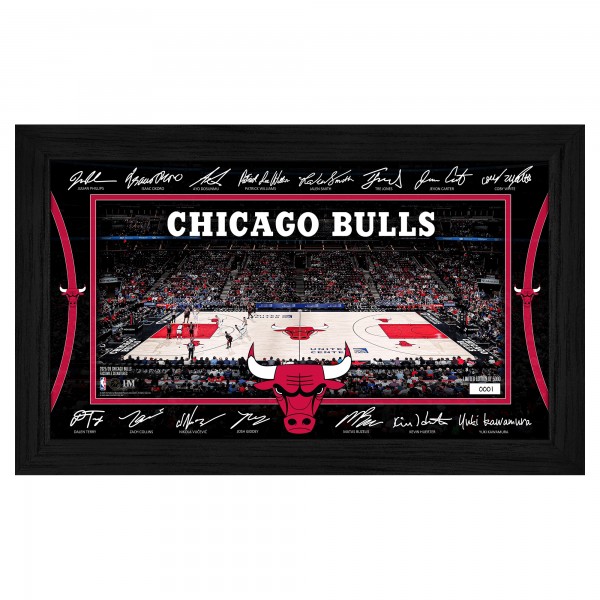 Chicago Bulls Highland Mint 2025 Signature Court Framed Picture
