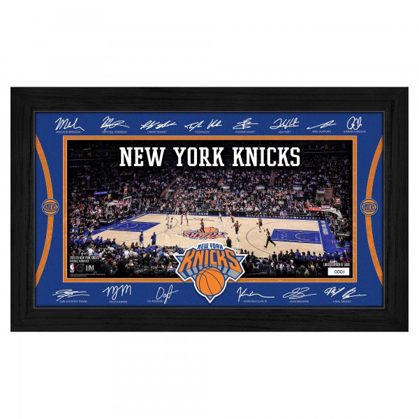 New York Knicks Highland Mint 2025 Signature Court Framed Picture