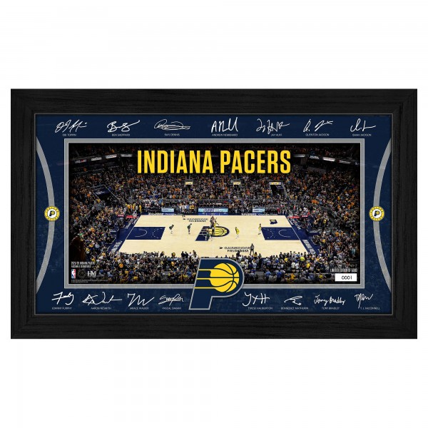 Indiana Pacers Highland Mint 2025 Signature Court Framed Picture