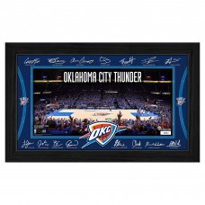 Oklahoma City Thunder Highland Mint 2025 Signature Court Framed Picture