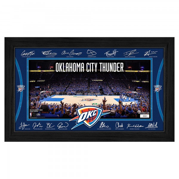 Oklahoma City Thunder Highland Mint 2025 Signature Court Framed Picture