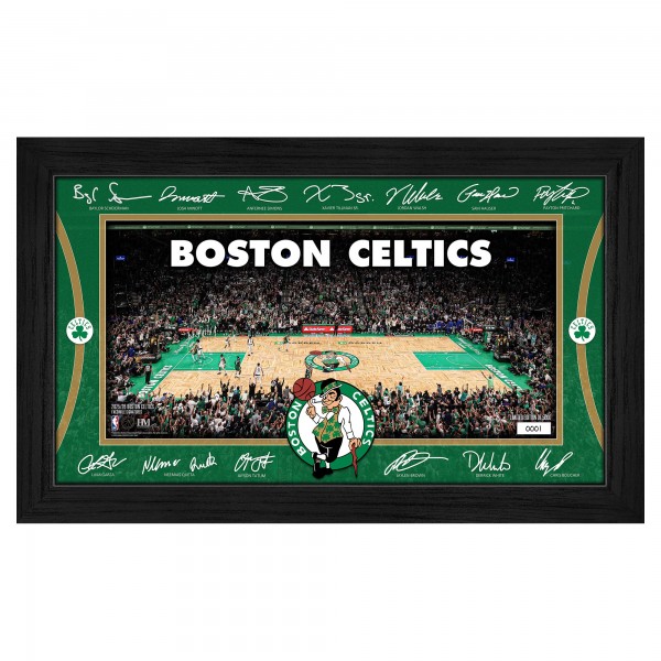 Boston Celtics Highland Mint 2025 Signature Court Framed Picture