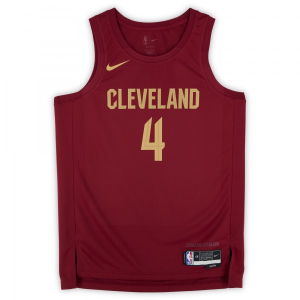 Evan Mobley Cleveland Cavaliers Autographed Fanatics Authentic Red Nike 2022-23 Icon Edition Swingman Jersey with Let Em Know Inscription