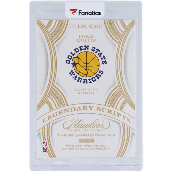Chris Mullin Golden State Warriors Autographed 2024-25 Panini Flawless Legendary Scripts #LSC-CMU #25/25 Card