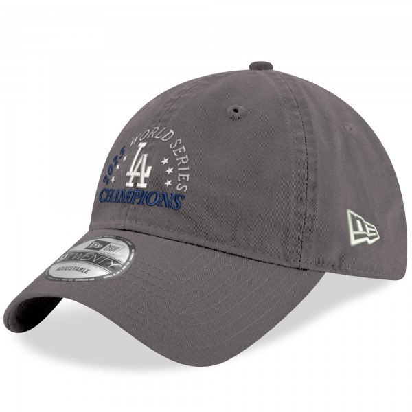 Бейсболка Los Angeles Dodgers New Era Gray 2025 World Series Champions 9TWENTY