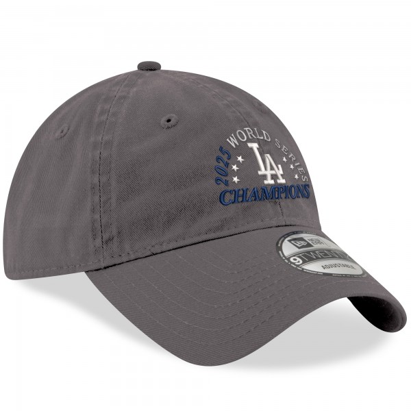 Бейсболка Los Angeles Dodgers New Era Gray 2025 World Series Champions 9TWENTY