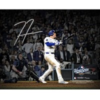 Freddie Freeman Los Angeles Dodgers Autographed Fanatics Authentic 8 x 10 2025 World Series Game 3 Walk-Off Home Run Spotlight Photograph