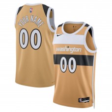 Именная джерси Unisex Washington Wizards Nike Gold 2025/26 City Edition Swingman