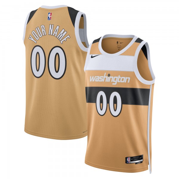 Именная джерси Unisex Washington Wizards Nike Gold 2025/26 City Edition Swingman