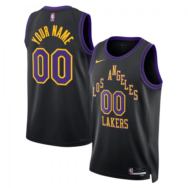 Именная джерси Los Angeles Lakers Nike Unisex 2025/26 City Edition Swingman - Black