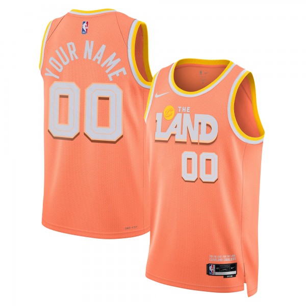 Именная джерси Cleveland Cavaliers Nike Unisex 2025/26 City Edition Swingman - Orange
