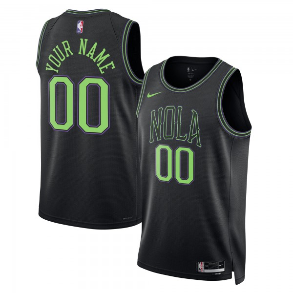 Именная джерси New Orleans Pelicans Nike Unisex 2025/26 City Edition Swingman - Black