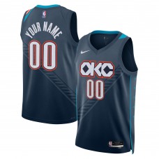 Именная джерси Oklahoma City Thunder Nike Unisex 2025/26 City Edition Swingman - Blue