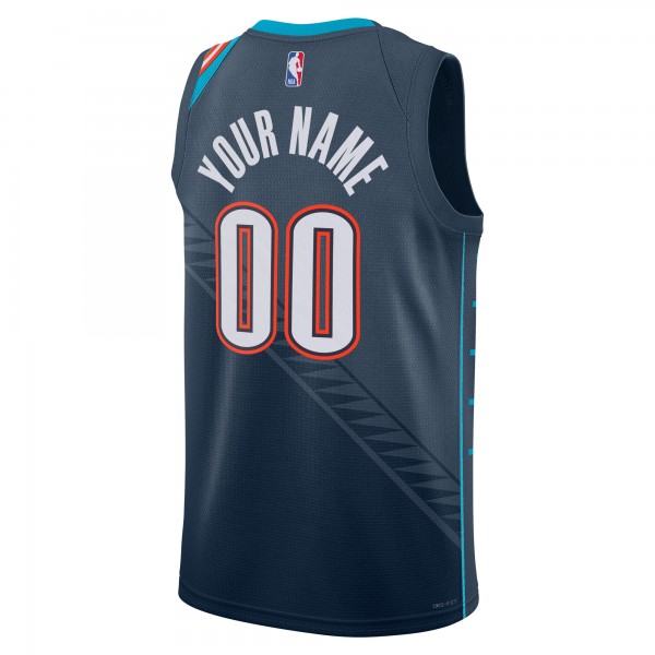 Именная джерси Oklahoma City Thunder Nike Unisex 2025/26 City Edition Swingman - Blue