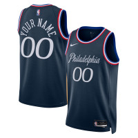 Именная джерси Unisex Philadelphia 76ers Nike Navy 2025/26 City Edition Swingman