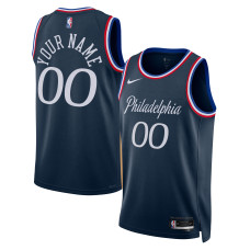 Именная джерси Unisex Philadelphia 76ers Nike Navy 2025/26 City Edition Swingman