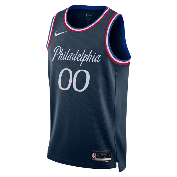 Именная джерси Unisex Philadelphia 76ers Nike Navy 2025/26 City Edition Swingman
