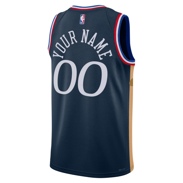 Именная джерси Unisex Philadelphia 76ers Nike Navy 2025/26 City Edition Swingman