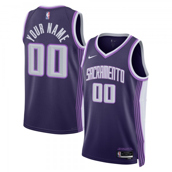 Именная джерси Sacramento Kings Nike Unisex 2025/26 City Edition Swingman - Purple