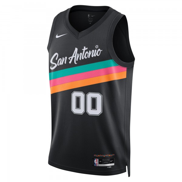 Именная джерси San Antonio Spurs Nike Unisex 2025/26 City Edition Swingman - Black