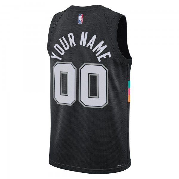 Именная джерси San Antonio Spurs Nike Unisex 2025/26 City Edition Swingman - Black